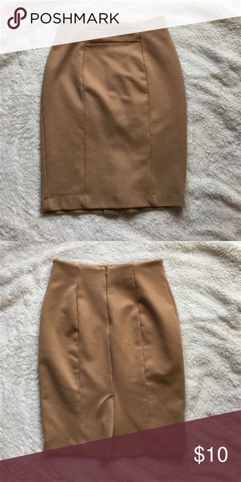 Tan Pencil Skirt Very Sophisticated Pencil Skirt Gently Worn Tag Is