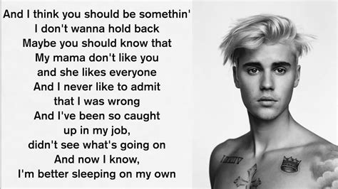 Justin Bieber Love Yourself Lyrics Youtube