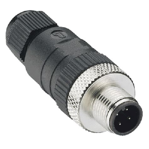 Rscq 4 7 M12 4 Pin Male Straight Spring Type Connector