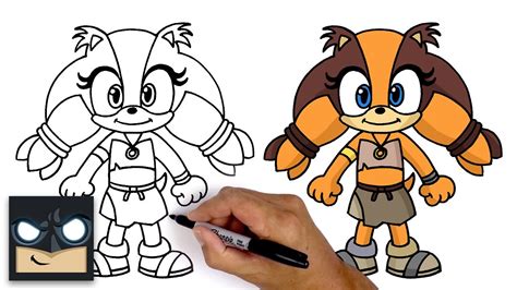 How To Draw Sticks The Badger Sonic Boom