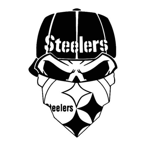 Pittsburgh Steelers Skull Svg Pittsburgh Steelers Sugar Skulls Logo