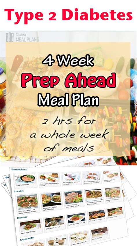 4 Week Prep Ahead Ready Made Meal Plan Make Your Low Carb Diabetic