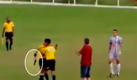 The Other Paper Brazilian Referee Pulls Out A Gun During Soccer Match Video