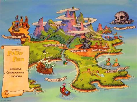Neverland Neverland Map Peter Pan Disney Neverland