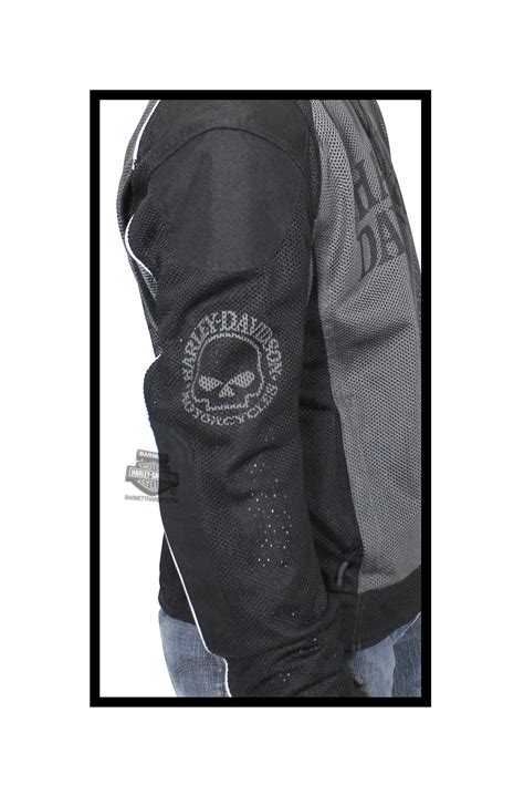 Harley® enthusiasts need a sweet leather jacket geared for the rider. Harley-Davidson® Mens Willie G Skull Mesh Reflective ...
