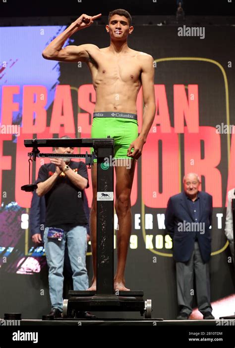 Sebastian Fundora During The Weigh In At The Mgm Grand Garden Arena