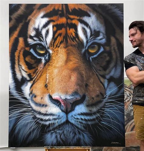Nick Sider On Instagram Back To The Artwork New Ft Tiger Painting
