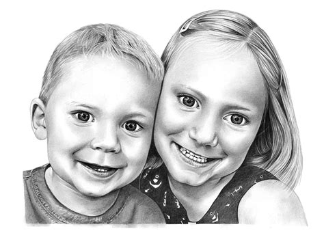 Child Portrait Drawings By Angela Of Pencil Sketch Portraits