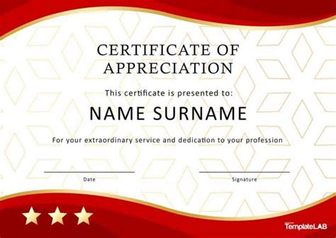 30 Free Certificate Of Appreciation Templates And Letters Within Best