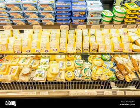 Supermarket Cheese Display High Resolution Stock Photography And Images