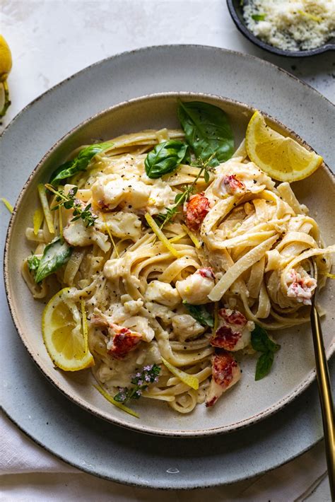 Creamy Lemon Pasta With Lobster The Best Date Night In Dinner