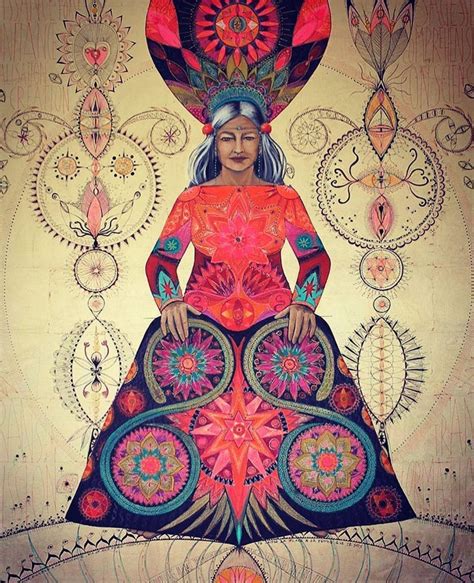 shaman woman art visionnaire art sacre sacred feminine goddess art visionary art sacred