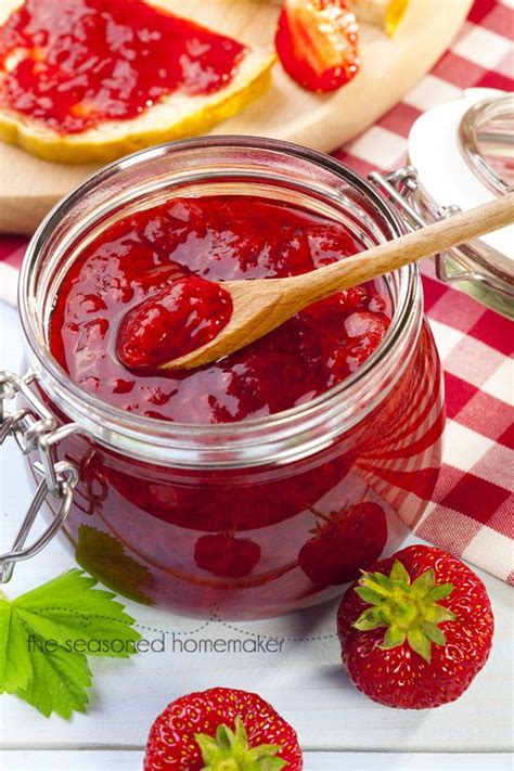 The lemon juice in the recipe is a natural pectin and will help keep bacteria from growing in the jam! The Easiest Strawberry Jam Ever | Recipe | Easy strawberry ...