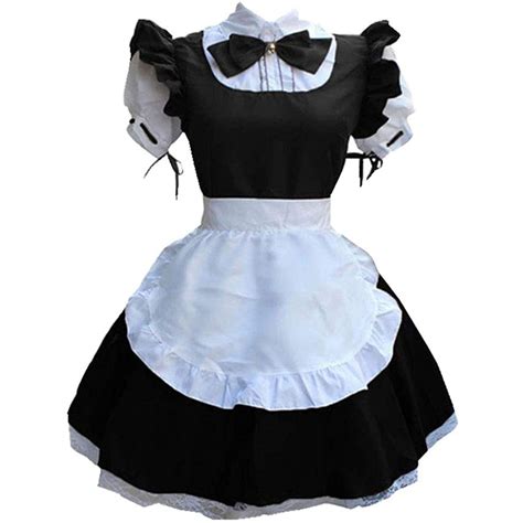 Buy Yundan Womens French Maid Costume Halloween Party Fancy Dress Cosplay Victorian Retro Dress