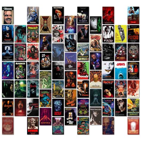 Horror Movie Collage Poster