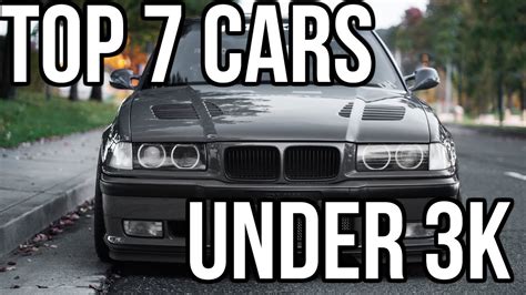 Best 7 Cars Under 3k Youtube