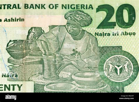 20 Nigerian Naira Bank Note Nigerian Naira Is The Main Currency Of