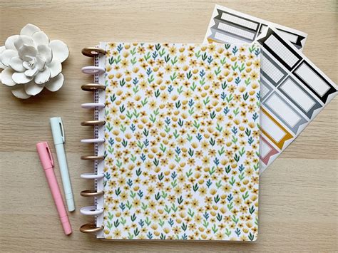 Happy Planner Cover Set Disc Bound Planners Happy Notes Etsy