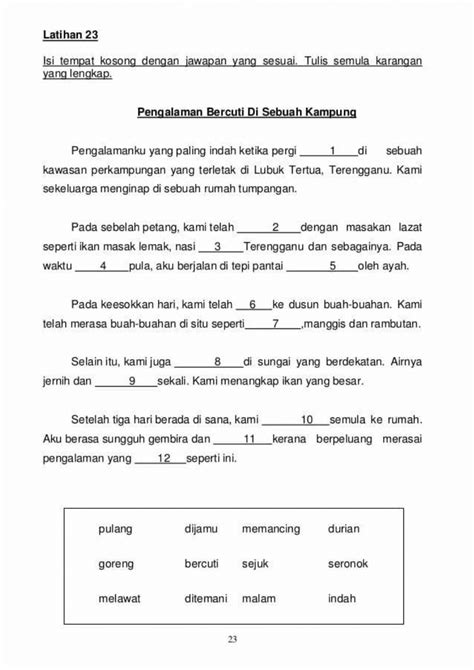 Karangan Online Exercise For Tahun You Can Do The Exercises Online