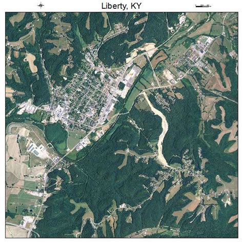 Aerial Photography Map Of Liberty Ky Kentucky