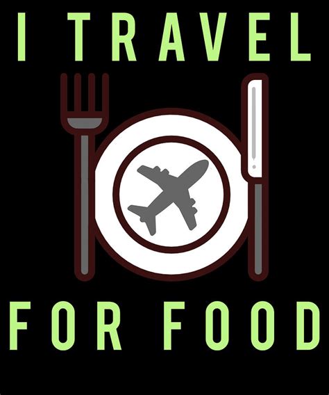 Travel For Food Funny Digital Art By Michael S Fine Art America