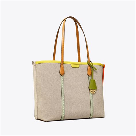 Perry Canvas Triple Compartment Tote Bag Womens Handbags Tote Bags