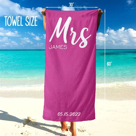 lg couples personalized beach towels bridal shower t couples wedding t bride and groom