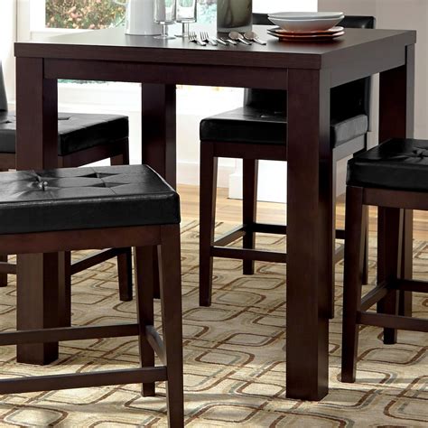 Progressive Furniture Athena Contemporary Square Counter Height Dining