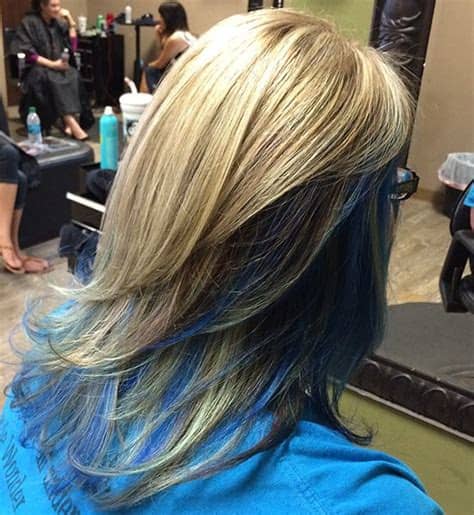 And put them in the front and ur done. blue peek a boo highlights - Google Search | Blonde and ...
