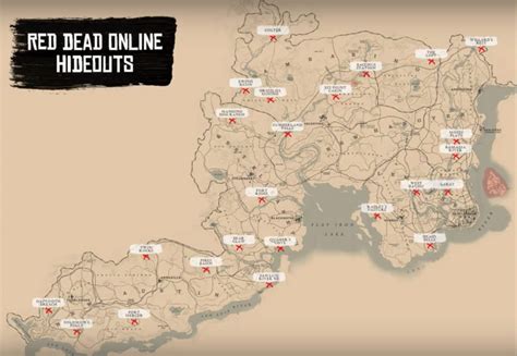 Red Dead Redemption 2 Gang Hideouts Locations Guide
