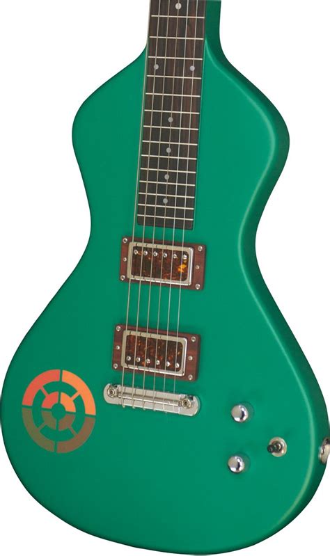 An Electric Guitar With A Green Body