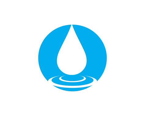 Water Drop Logo Template Vector 596781 Vector Art At Vecteezy