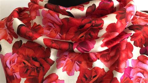 Natural Viscose Staple Floral Printsoft Viscose Fabric With Etsy