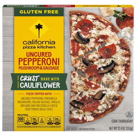 Save On California Pizza Kitchen Cauliflower Thin Crust Pizza Pepperoni