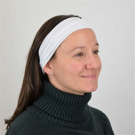 White Wide Headband Lora Lynn Design