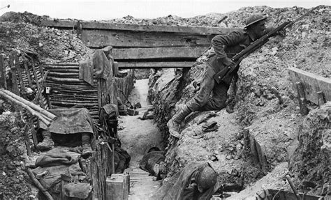 British Trench On The Western Front During Wwi