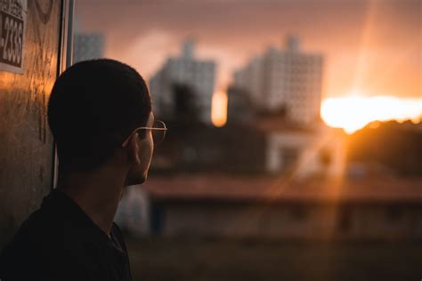 Photo Of Man Looking On Sunset · Free Stock Photo