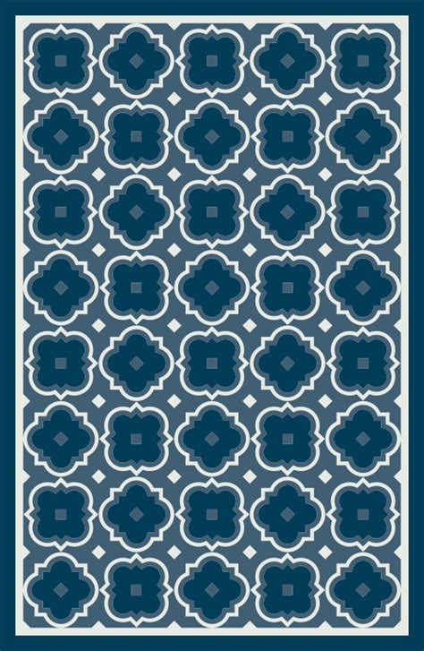 Blue Mosaic Pattern Mosaic Vinyl Flooring Tenstickers