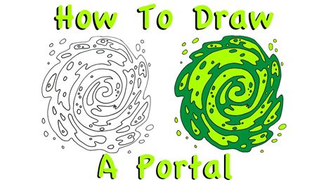 How To Draw A Portal Rick And Morty Step By Step Tutorial Youtube