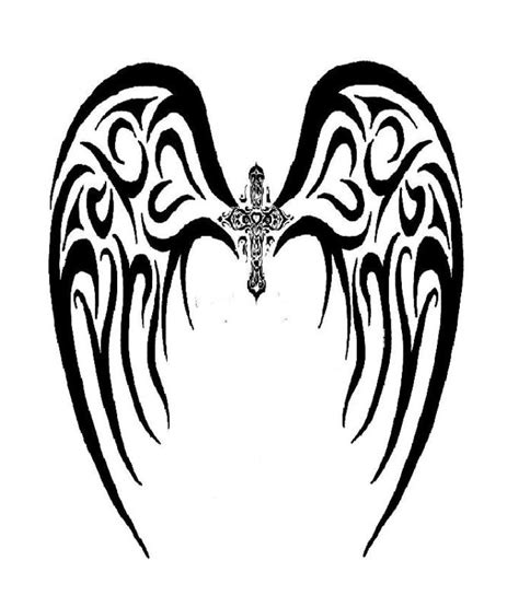 Most traditional feathered wings will take up the width of the. 18 Beautiful Tribal Wings Tattoos | Only Tribal