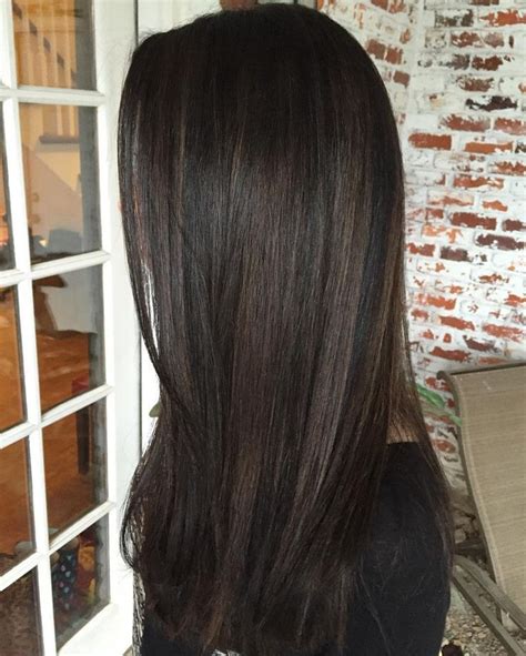 Image Result For Subtle Dark Brown Highlights On Black Hair Straight