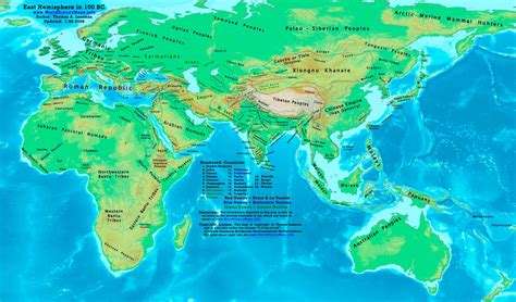 World Map 100 Bc World History Maps