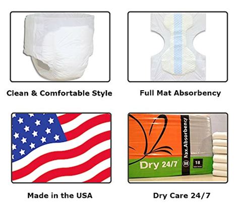Dry Care Confidry 247 Max Absorbency Adult Brief Diapers Medium Size