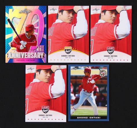 Lot Of 101 Shohei Ohtani Baseball Cards With 2018 Leaf 70th