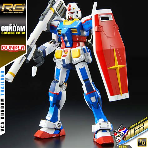 Premiumbandai Real Grade Rg Rx 78 2 Gundam Team Bright Custom