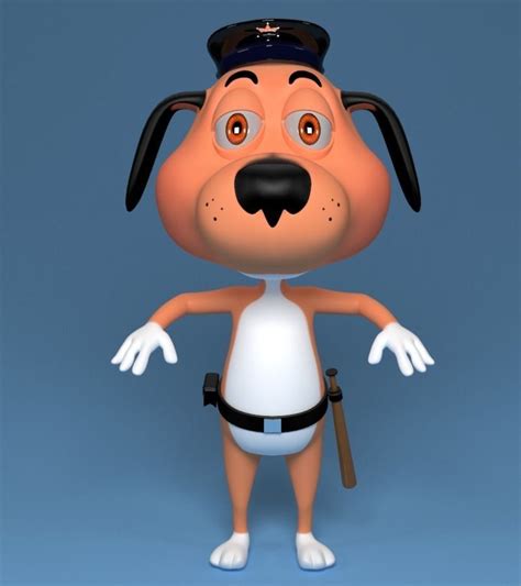 Police Dog Cartoon Rigged 3d Model Rigged Max