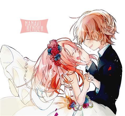 Cute Anime Couple Render By Nanavichan On Deviantart