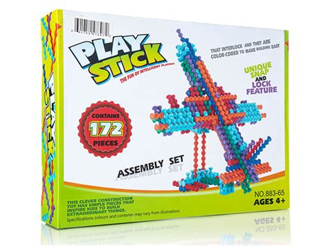 Play Stick Building Block Assembly Set With Snap N Lock Feature