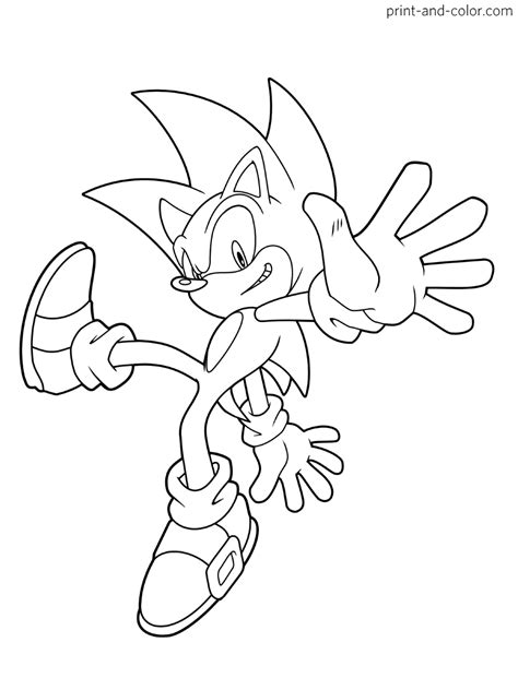 Sonic Hedgehog Coloring Pages