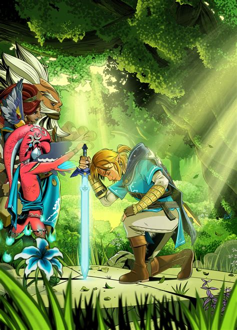Legend Of Zelda Breath Of The Wild Official Art
